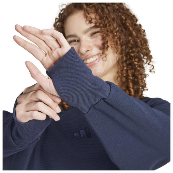 Adidas Γυναικείο φούτερ All SZN Ribbed V-Neck Sweatshirt